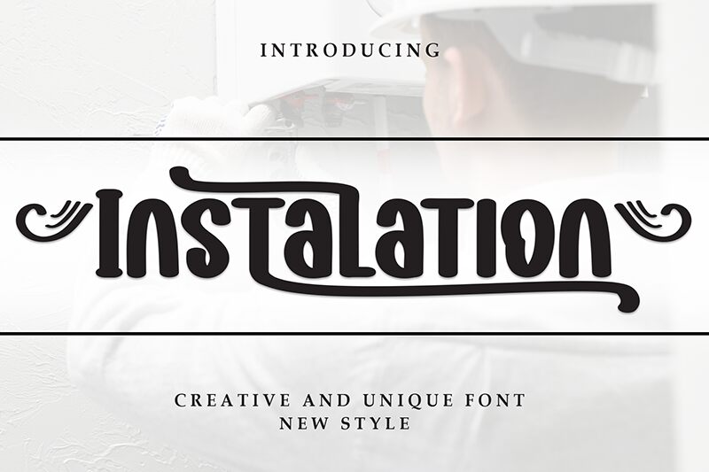 Instalation Schriftart