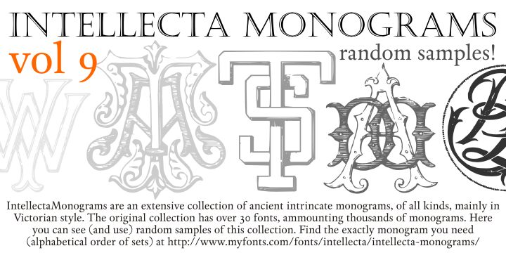 Intellecta Monograms Random Samples Nine Carattere