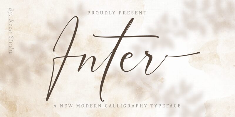 Inter font — Schriftpräsentation
