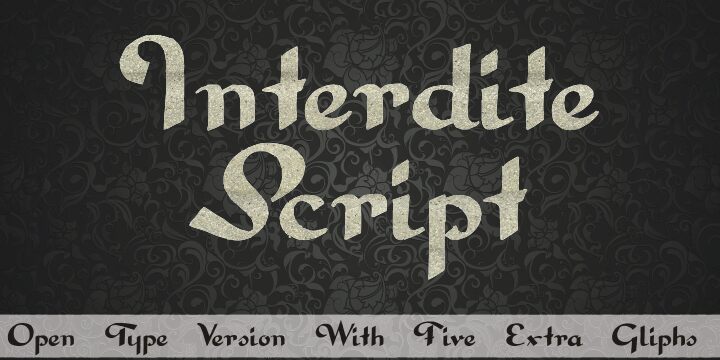 Interdite Script Schriftart
