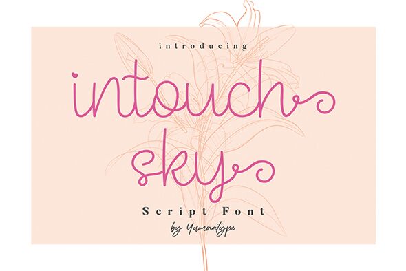 Intouch Sky Schriftart