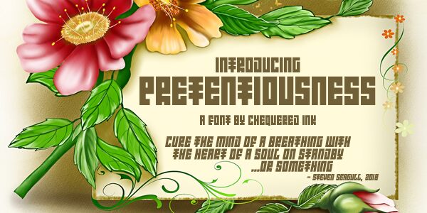 Introducing Pretentiousness Czcionka