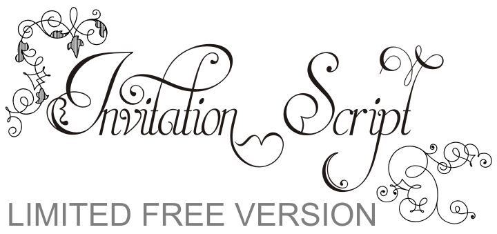 Invitation Script Schriftart