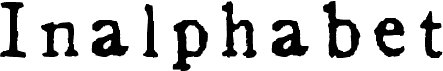 Preview of the Inalphabet font