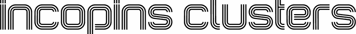 Preview of the IncopinsClusters font