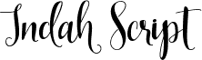 Indah Script 字体预览