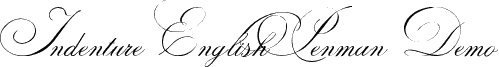 Indenture English Penman Demo