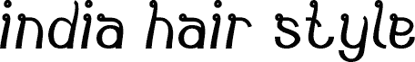 india hair style 字体预览