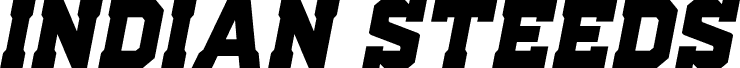 Indian Steeds Spaced Italic