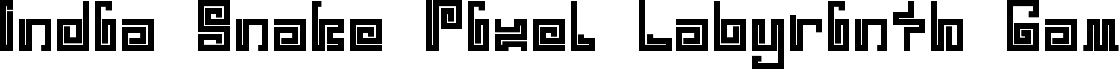 IndiaSnakePixelLabyrinthGam-Bol
