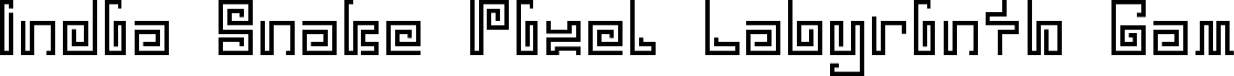 IndiaSnakePixelLabyrinthGame