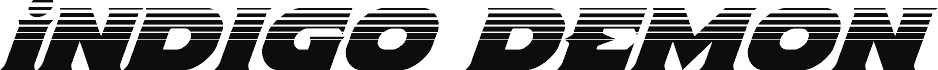 Попередній перегляд шрифту Indigo Demon Halftone Italic