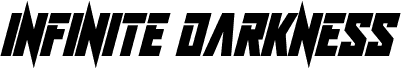 Preview of the Infinite Darkness Italic font