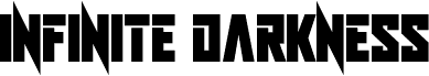 Preview of the Infinite Darkness font