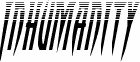 معاينة خط Inhumanity Halftone Italic