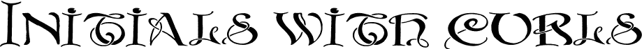 Initials with curls