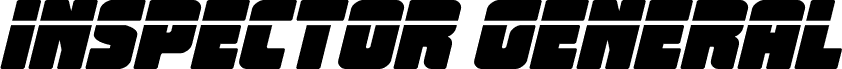 Inspector General Laser Italic