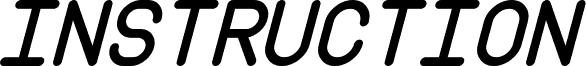 Instruction Italic