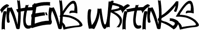 Preview of the Intens writings font