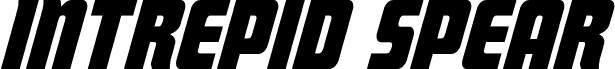 Preview of the Intrepid Spear Italic font