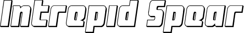 Preview of the Intrepid Spear LC 3D font