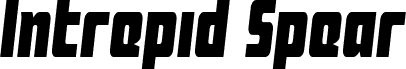 Preview of the Intrepid Spear LC Condensed font