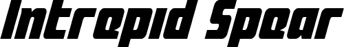 Preview of the Intrepid Spear LC Italic font