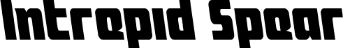 Preview of the Intrepid Spear LC Leftalic font
