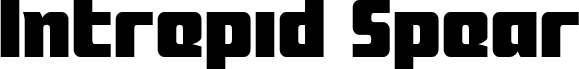 Preview of the Intrepid Spear LC Straight Exp font