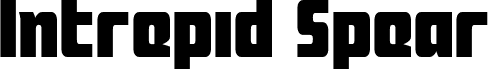 Preview of the Intrepid Spear LC Straight font