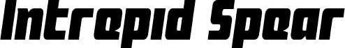 Preview of the Intrepid Spear LC font