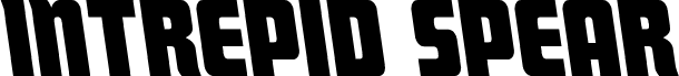 Preview of the Intrepid Spear Leftalic font