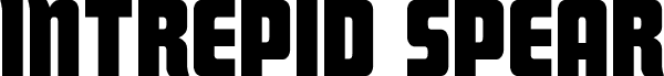 Preview of the Intrepid Spear Straight font