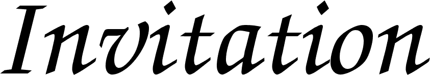 Invitation Regular font