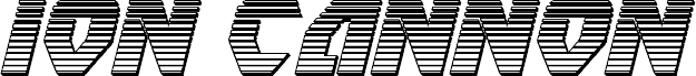 Ion Cannon Chrome Italic الخط