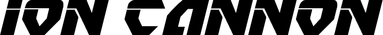 Ion Cannon Expanded Italic الخط
