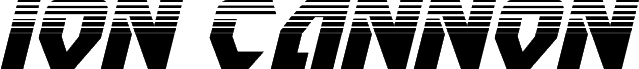 Ion Cannon Halftone Italic الخط
