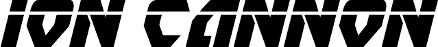 Ion Cannon Laser Italic الخط