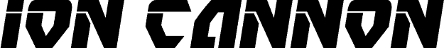 Ion Cannon Semi-Italic الخط
