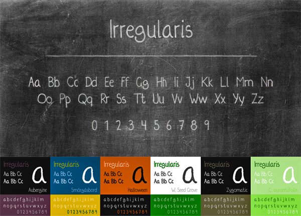 Irregularis Czcionka
