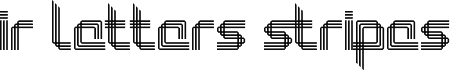 IR Letters Stripes Regular