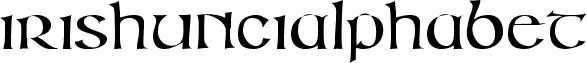 Preview of the IrishUnciAlphabet font