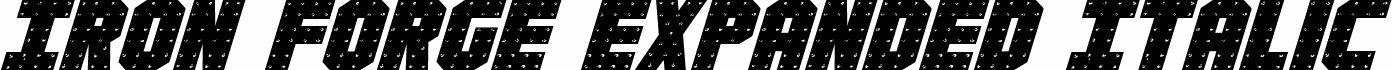 Iron Forge Expanded Italic