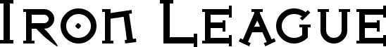 Iron League smallcaps Black
