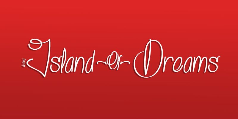 Island of Dreams Schriftart