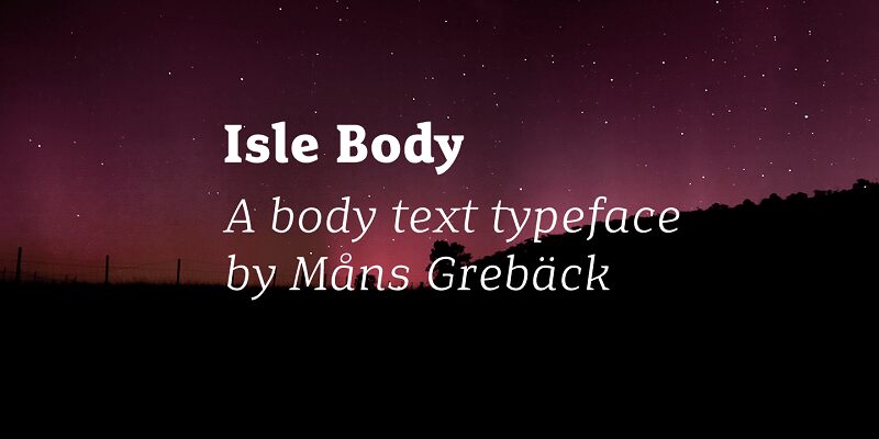 Isle Body Schriftart