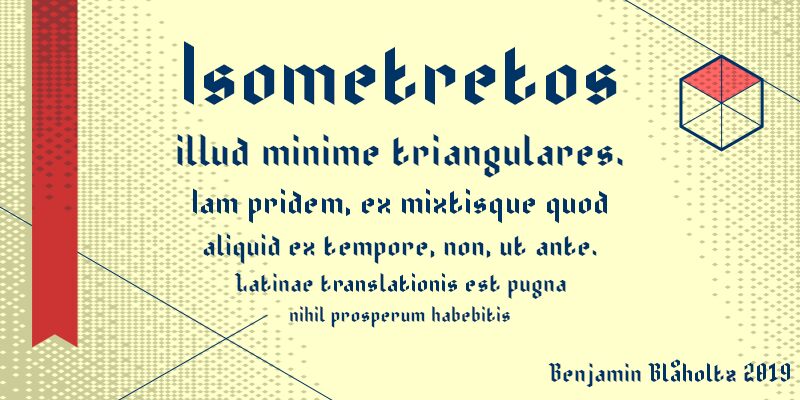 Isometretos Czcionka