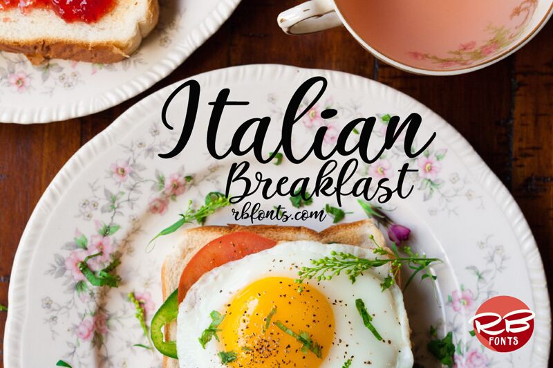 Italian Breakfast Schriftart