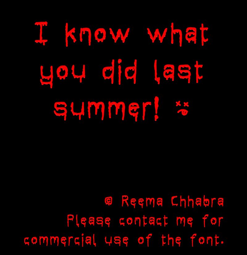 It's Dripping ~ Czcionka