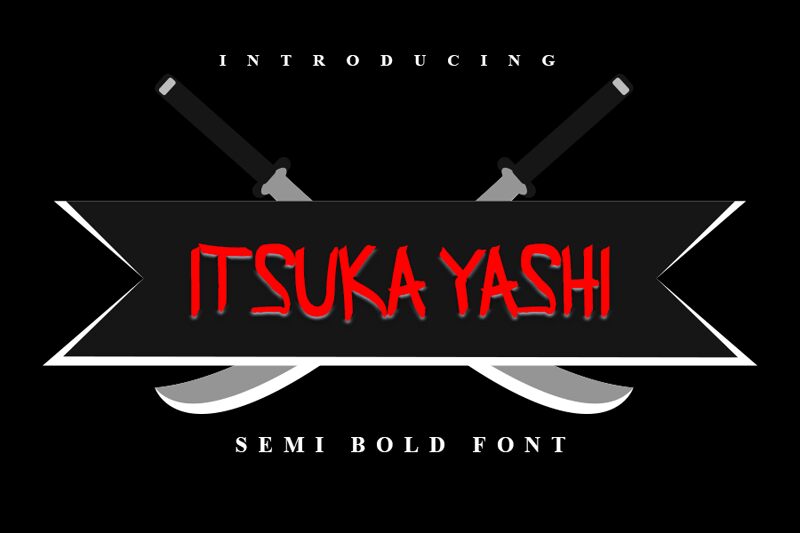 ITSUKA YASHI Schriftart